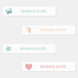 Scheerschool meisjesnaam labels