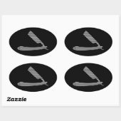 scheerstrepen ovale sticker (Vel)