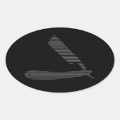 scheerstrepen ovale sticker (Voorkant)