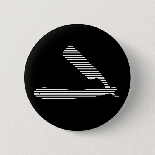 scheerstrepen ronde button 5,7 cm (Voorkant)