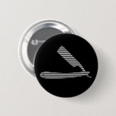 scheerstrepen ronde button 5,7 cm (Voorkant /achterkant)