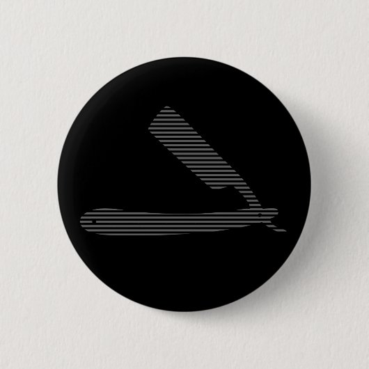 scheerstrepen ronde button 5,7 cm (Voorkant)