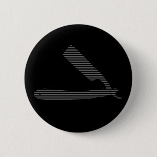 scheerstrepen ronde button 5,7 cm