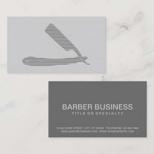 scheerstrepen visitekaartje (Voorkant / Achterkant)