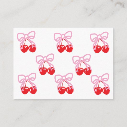 Scheert de kers op de top baby shower Book Request Informatiekaartje (Achterkant)