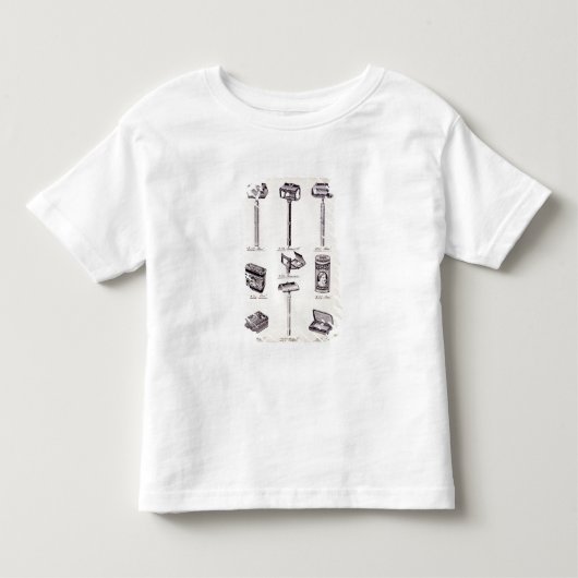Scheeruitrusting van mannen, uit een handelscatalo kinder shirts (Voorkant)