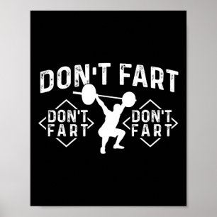 Scheet Niet - Workout Gym Gewichtheffen Lichaam Poster