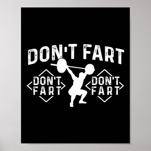 Scheet Niet - Workout Gym Gewichtheffen Lichaam Poster (Voorkant)