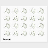scheetwolk ronde sticker (Vel)