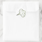 scheetwolk ronde sticker (Tas)