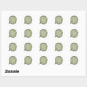 scheetwolk ronde sticker (Vel)
