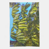 Schefflera Paraplu's Keukenhanddoek 1 (Verticaal)