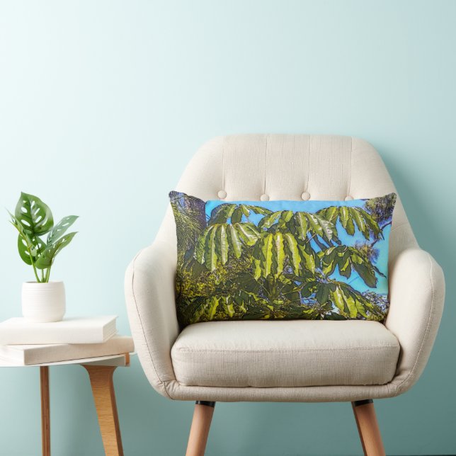 Schefflera Paraplu's Lage Kussen (Stoel)