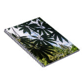 Schefflera Plant Bladeren Bloemstuk Notitieboek (Rechterzijde)