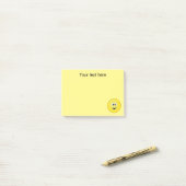 Schefogige Gele Gezicht Verpersoonlijking Post-it® Notes (Op bureau)