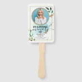 Schefstal van het leven van Elegant Greenery Handwaaier (Voorkant)