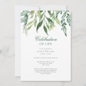 Schefstal van het leven van Elegant Greenery Kaart (Voorkant)