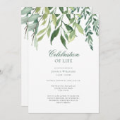 Schefstal van het leven van Elegant Greenery Kaart (Voorkant / Achterkant)