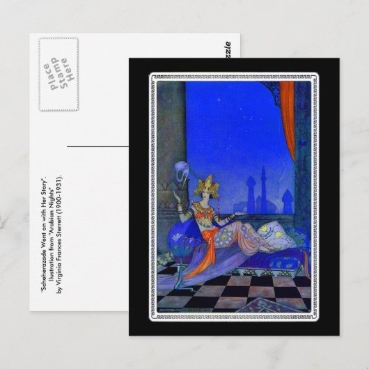 Scheherazade Briefkaart (Voorkant / Achterkant)