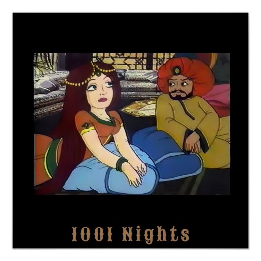 Scheherazade Duizend-en-een-Arabische nachten Perfect Poster (Voorkant)