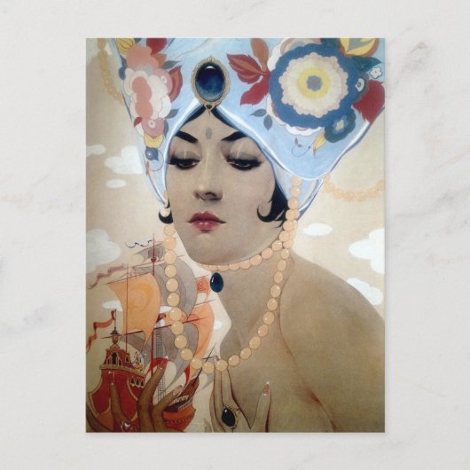 Scheherazade van Alberto Vargas (1921) Briefkaart (Voorkant)