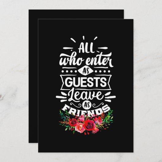 Scheiden Als Vrienden Kaart (Voorkant / Achterkant)