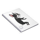 Scheidende Boston Terrier - Stil maar Dodelijk Notitieboek (Rechterzijde)