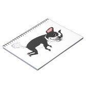 Scheidende Boston Terrier - Stil maar Dodelijk Notitieboek (Linkerzijde)