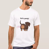 Scheidende Dachshond T-shirt (Voorkant)