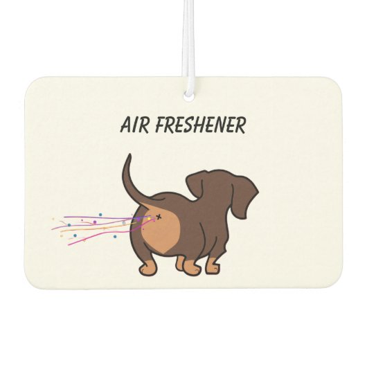 Scheidende Sausagehond Luchtverfrisser (Voorkant)