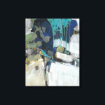 Scheiding Canvas Afdruk<br><div class="desc">Scheiding I door Tim OToole. Biedt donkere en neutrale kleuren om een abstracte vorm te creëer. Gebruikt geometrische vormen en verfdruppelachtige lijnen.</div>