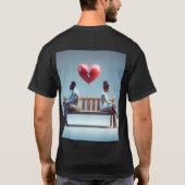 Scheiding en Breakup Veerkrachtige kleding T-shirt (Achterkant)