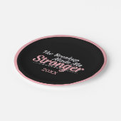 Scheiding herstel breuk maakte me sterker papier P Papieren Bordje (Gekanteld)