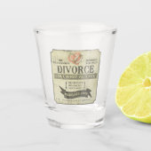 Scheiding Humor Shot Glass Glas (Voorkant)