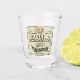 Scheiding Humor Shot Glass Glas