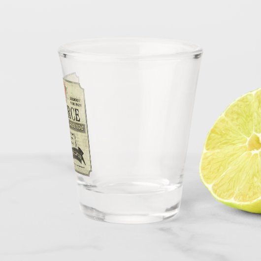 Scheiding Humor Shot Glass Shot Glas (Rechts)