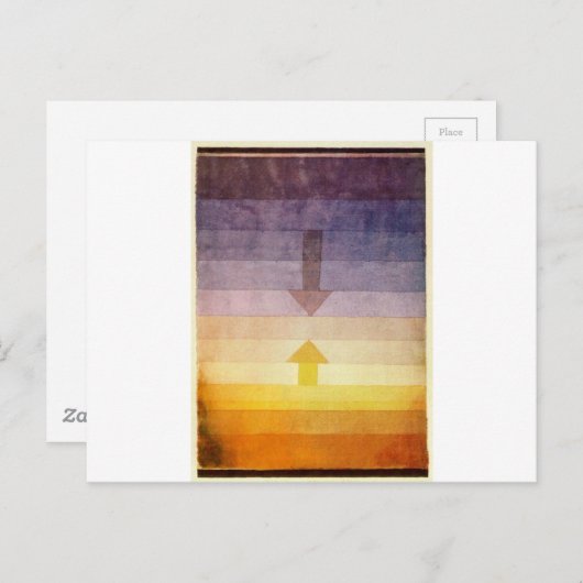 Scheiding in de avond door Paul Klee Briefkaart (Voorkant / Achterkant)