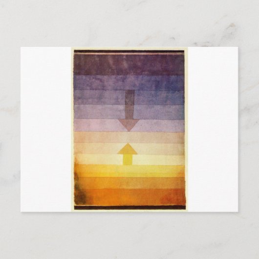 Scheiding in de avond door Paul Klee Briefkaart (Voorkant)