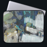 Scheiding Laptop Sleeve<br><div class="desc">Scheiding I door Tim OToole. Biedt donkere en neutrale kleuren om een abstracte vorm te creëer. Gebruikt geometrische vormen en verfdruppelachtige lijnen.</div>