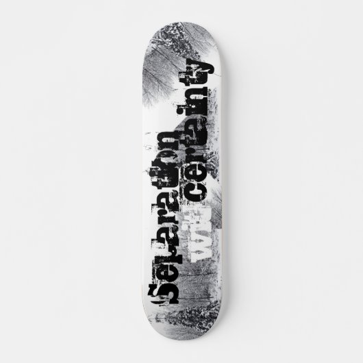 scheiding met zekerheid skateboard (Voorkant)