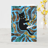 Scheiding scheiding condoleances Kat en Vis Kaart (Gele Bloem)