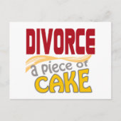 Scheiding - Stuk van Cake Briefkaart (Voorkant)
