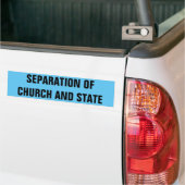 SCHEIDING VAN CHURCH EN STAAT BUMPERSTICKER (Op Truck)