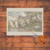 Scheiding van de fok- en ephemera tissuepapier