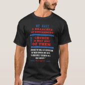 Scheiding van de kerk en de staat verdedigen onze t-shirt (Voorkant)