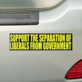 Scheiding van de liberalen van de regeringskiezer bumpersticker (Op auto)
