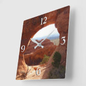 Scheiding van de partitie in het nationaal park Ar Vierkante Klok (Hoek)