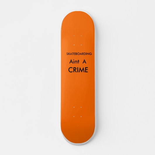Scheiding van een misdrijf persoonlijk skateboard (Voorkant)