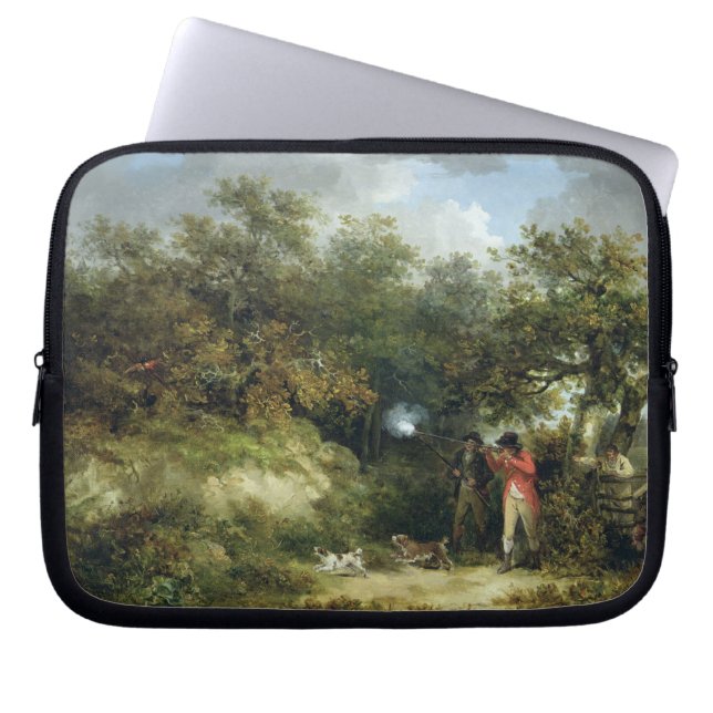Scheiding van fazanten (olie op doek) 3 laptop sleeve (Voorkant)