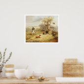 Scheiding van fazanten (olie op doek) 3 poster (Keuken)